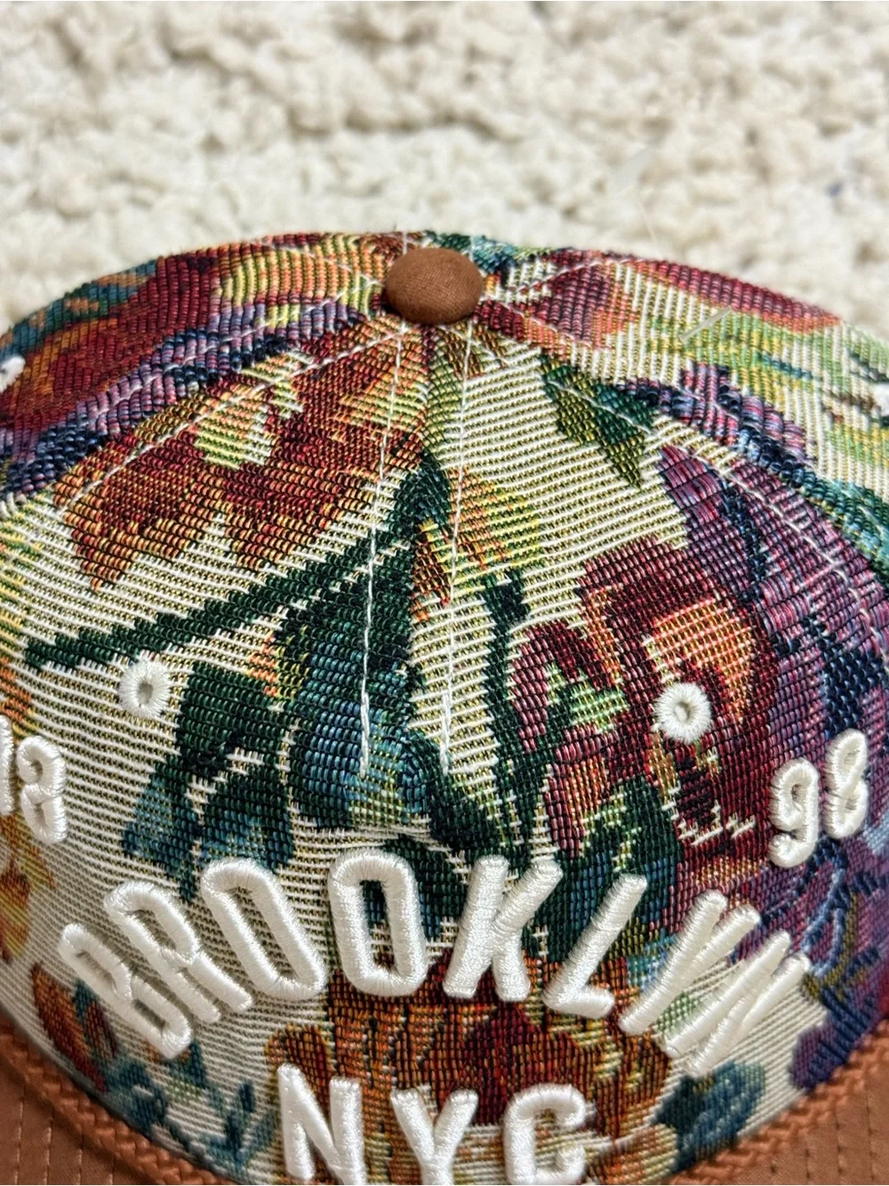 New Mad Engine Tapestry Brooklyn New York Snapback Hat